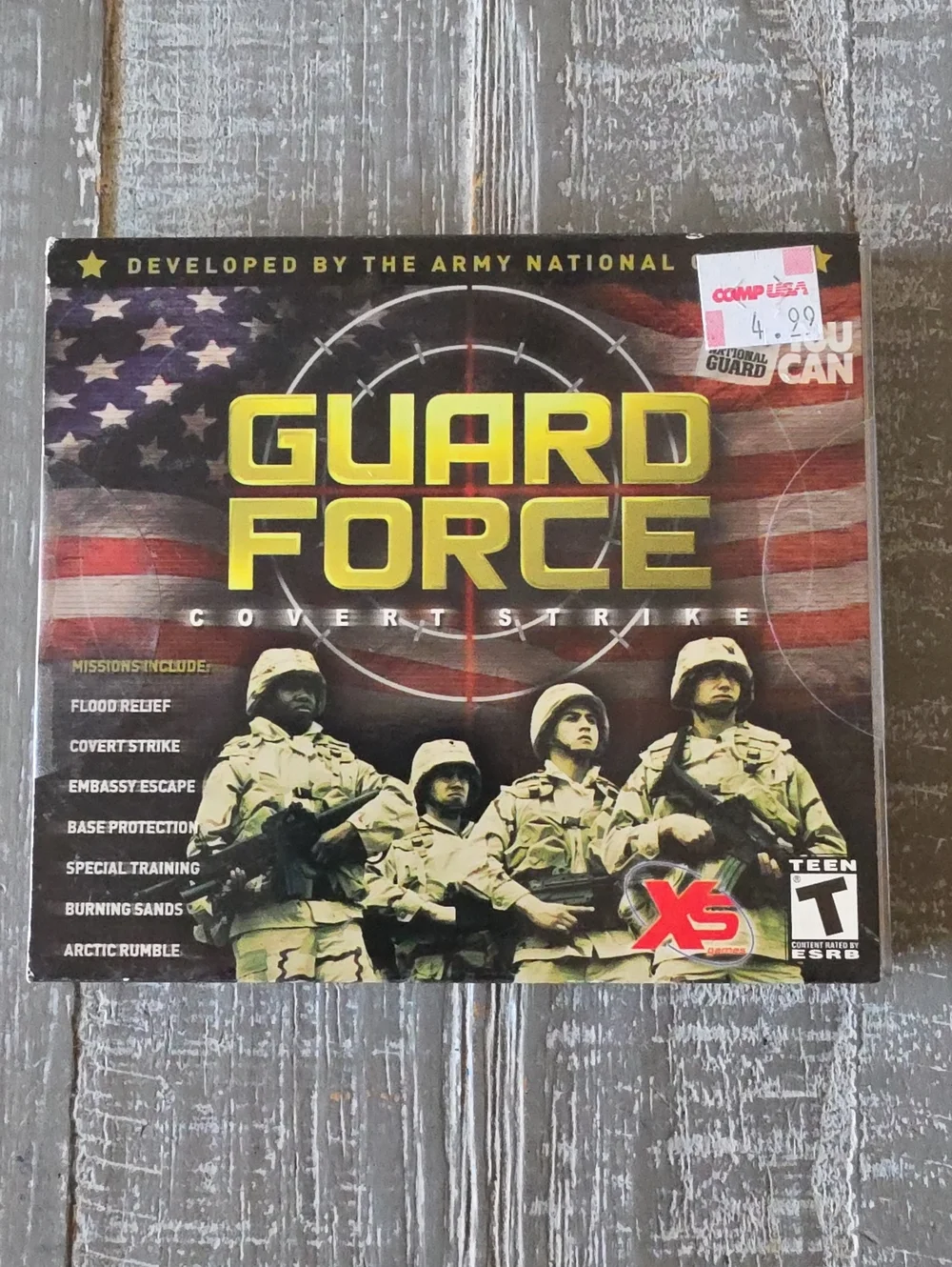 GUARD FORCE: COVERT STRIKE Vintage Windows PC Game, 2004, Developed By US Army